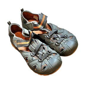 Merrell Orange/Gray Hydro Sandals 4W big kid